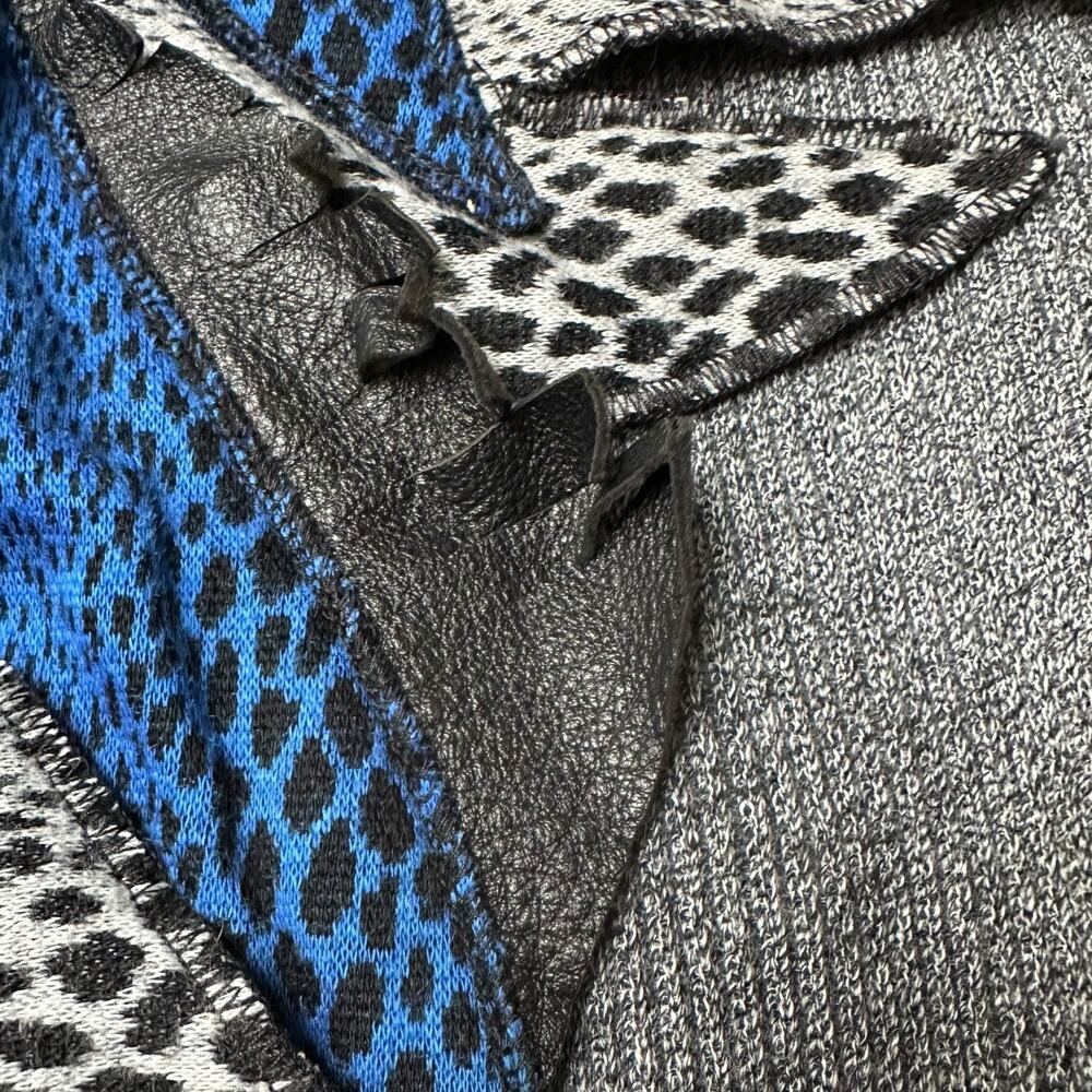 Vintage Mermini Patchwork Appliqu Split Collar Sw… - image 8